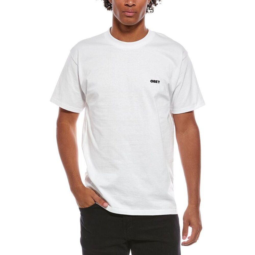 Obey Mens  T-Shirt, White